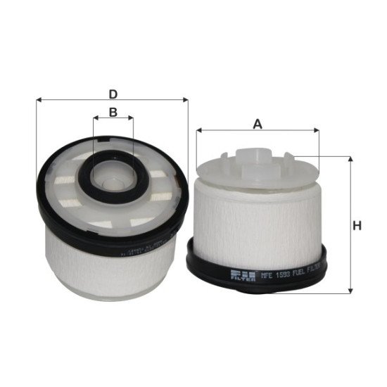 Fil Filter MFE 1593 Yakıt Filtresi | TOYOTA / GM (GENERAL MOTORS) Referanslı