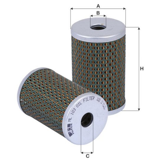 Fil Filter ML 103 Yağ Filtresi | MASSEY FERGUSON / FORD Referanslı