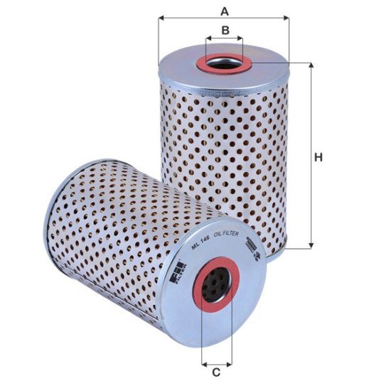 Fil Filter ML 146 Yağ Filtresi | WHITE / FIATALLIS Referanslı