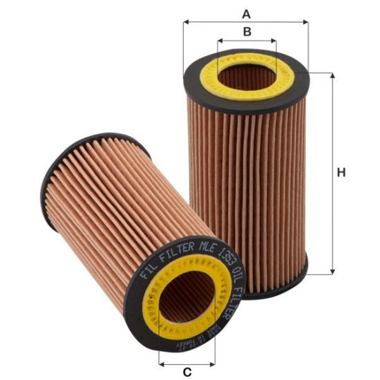 Fil Filter MLE 1353 Yağ Filtresi | MERCEDES-BENZ / CHRYSLER Referanslı