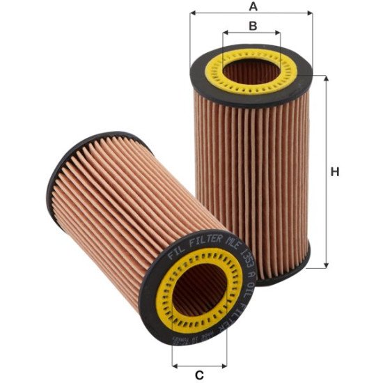 Fil Filter MLE 1353 A Yağ Filtresi | MERCEDES-BENZ / CHRYSLER Referanslı
