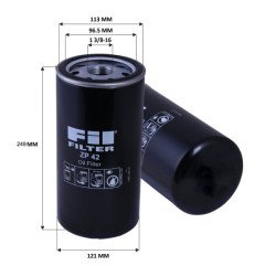 Fil Filter ZP 42 Yağ Filtresi | ISUZU / JCB Referanslı