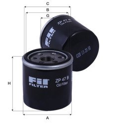 Fil Filter ZP 47 B Yağ Filtresi | SUZUKI / DAIHATSU Referanslı