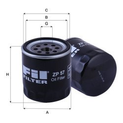 Fil Filter ZP 57 Yağ Filtresi | ISUZU / GENERAL MOTORS Referanslı