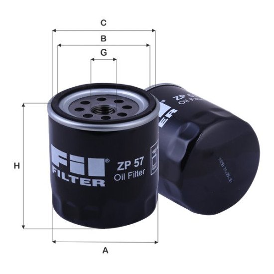 Fil Filter ZP 57 Yağ Filtresi | ISUZU / GENERAL MOTORS Referanslı