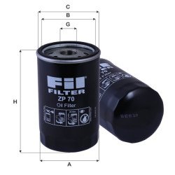 Fil Filter ZP 70 Yağ Filtresi | LINDE / PERKINS Referanslı