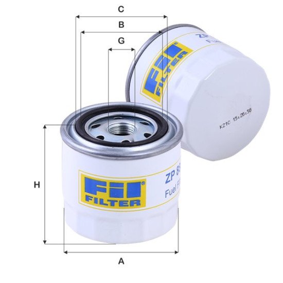 Fil Filter ZP 88 F Yakıt Filtresi | ISUZU / HITACHI Referanslı