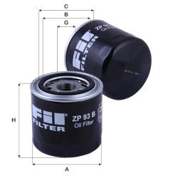 Fil Filter ZP 93 B Yağ Filtresi | VALTRA / VALMET / VALTRA Referanslı