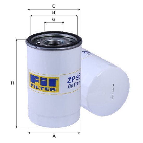 Fil Filter ZP 98 Yağ Filtresi | NEW HOLLAND / SPERRY NEW HOLLAND Referanslı