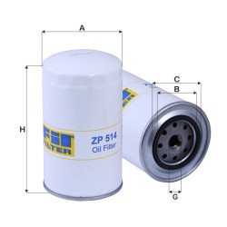 Fil Filter ZP 514 Yağ Filtresi | FIAT / FIATALLIS Referanslı