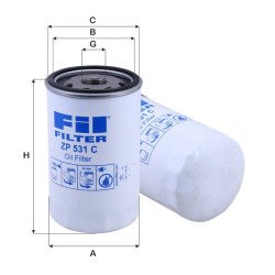 Fil Filter ZP 531 C Yağ Filtresi | BARREIROS / ENASA Referanslı