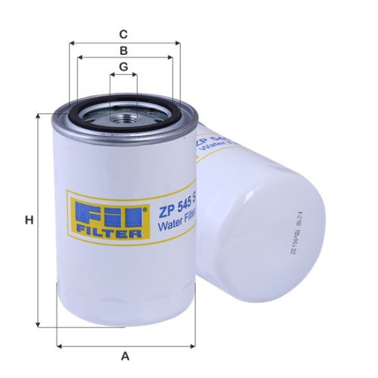 Fil Filter ZP 545 S Soğutma Maddesi Filtresi | CUMMINS / KOMATSU Referanslı
