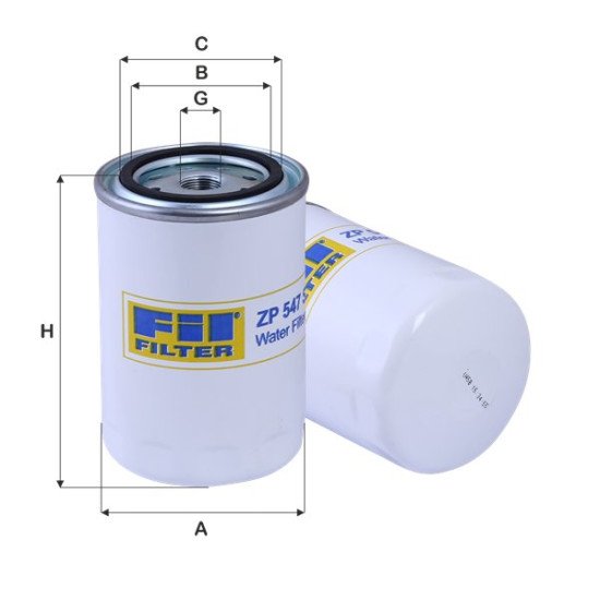 Fil Filter ZP 547 S Soğutma Maddesi Filtresi | MACK / GMC Referanslı