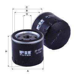 Fil Filter ZP 553 A Yağ Filtresi | FIAT / OPAR (TOFAS) Referanslı