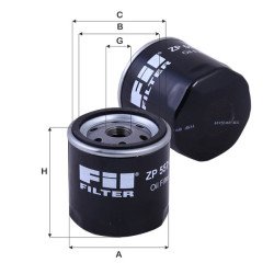 Fil Filter ZP 557 C Yağ Filtresi | FIAT / VAG Referanslı