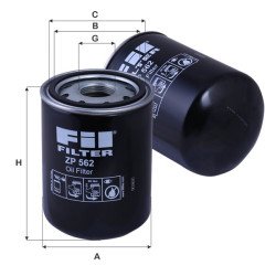 Fil Filter ZP 562 Yağ Filtresi | ZETTELMEYER / MANITOU Referanslı