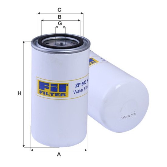 Fil Filter ZP 563 S Soğutma Maddesi Filtresi | KOMATSU / CASE Referanslı