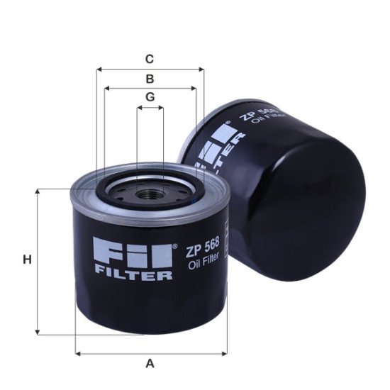 Fil Filter ZP 568 Yağ Filtresi | FORD / MANITOU Referanslı