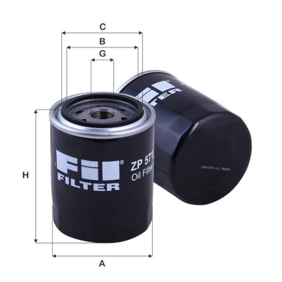 Fil Filter ZP 571 Yağ Filtresi | NISSAN / FORD Referanslı