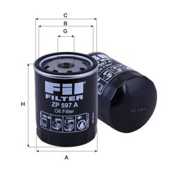 Fil Filter ZP 597 A Yağ Filtresi | CNH / GMC Referanslı