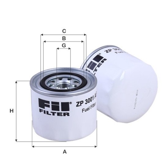 Fil Filter ZP 3001 AF Yakıt Filtresi | HYUNDAI / SPERRY NEW HOLLAND Referanslı