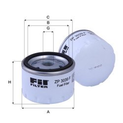 Fil Filter ZP 3039 F Yakıt Filtresi | LOMBARDINI / RUGGERINI Referanslı