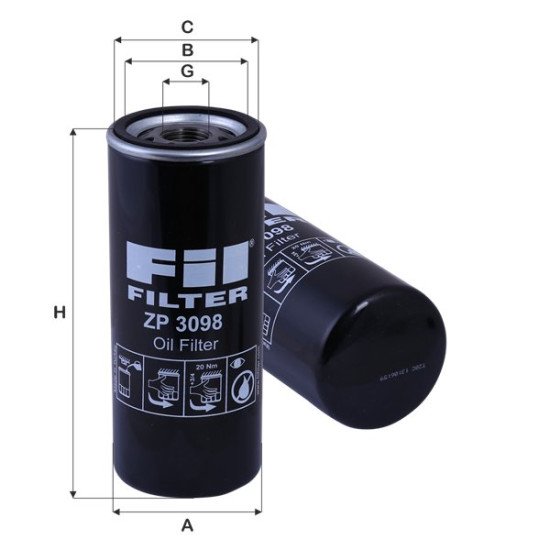 Fil Filter ZP 3098 Yağ Filtresi | VAG Referanslı