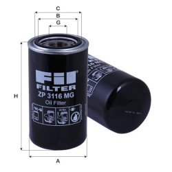 Fil Filter ZP 3116 MG Yağ Filtresi | CUMMINS / DYNAPAC Referanslı