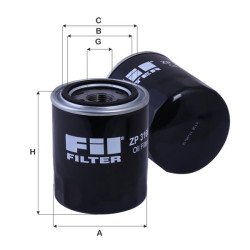 Fil Filter ZP 3166 Yağ Filtresi | JCB / DAF Referanslı