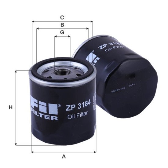 Fil Filter ZP 3184 Yağ Filtresi | TOYOTA / FORD Referanslı