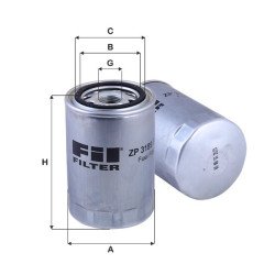 Fil Filter ZP 3189 FMB Yakıt Filtresi | MTU / SDMO Referanslı