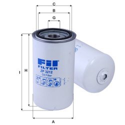 Fil Filter ZP 3212 Yağ Filtresi | DAF / DAF (TIRSAN) Referanslı