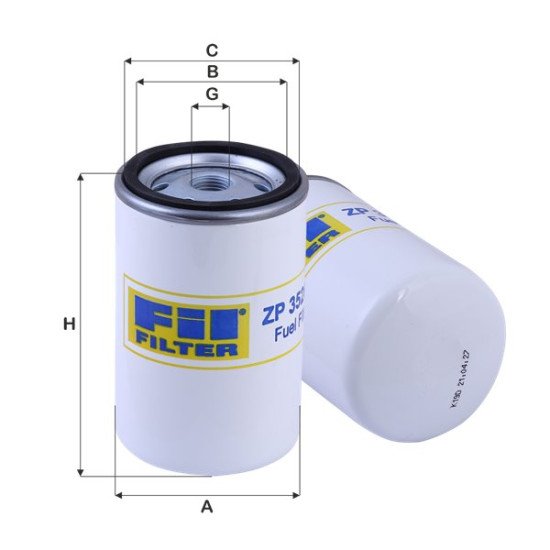 Fil Filter ZP 3526 F Yakıt Filtresi | DEUTZ-FAHR / IVECO Referanslı