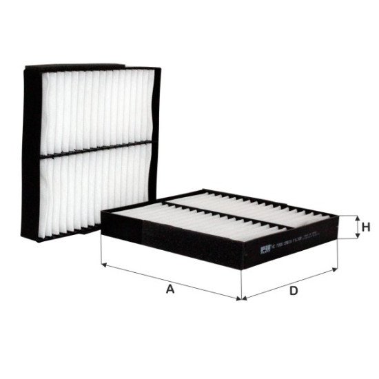 Fil Filter HC 7265 Kabin Hava Filtresi | MITSUBISHI / PEUGEOT Referanslı