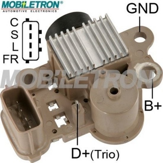 Mobiletron VR-H2009-106 Alternatör Voltaj Regülatörü 14.3V (C-S-L-FR Terminalli)