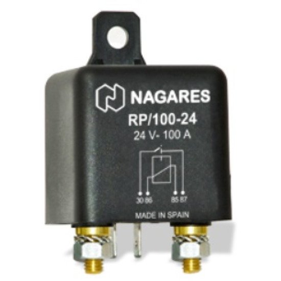 RÖLE 24V 100 AMP.4 UÇLU BÜYÜK  MR 101