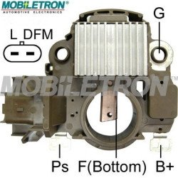 Mobiletron VR-H2009-105SE Alternatör Voltaj Regülatörü (Konjektör) 14.5V Set Noktalı (L-DFM Terminalli, Soft Start)