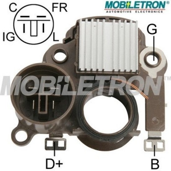 Mobiletron VR-H2009-50 Alternatör Voltaj Regülatörü 14.5V (C-FR-IG-L Terminalli)