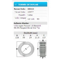 12V 90A VW PASS 1.8 BENZ 98.99.PEUGEO BOX DAR10477
