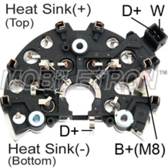 Mobiletron MOBIL RB-107H Alternatör Şarj Doğrultucu 122 mm
