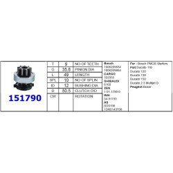 M.DİŞLİSİ FIAT DUCATO 9DİŞ KISA 1006209834