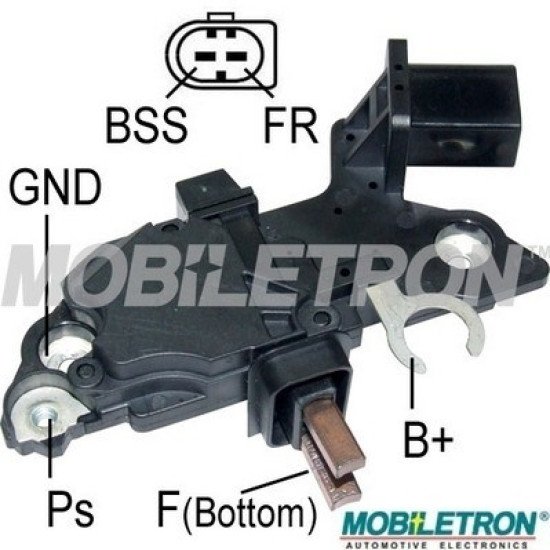 Mobiletron VR-B132 Alternatör Voltaj Regülatörü (Konjektör) – A Devre, BSS 3 Bağlantı, ID Code: 12