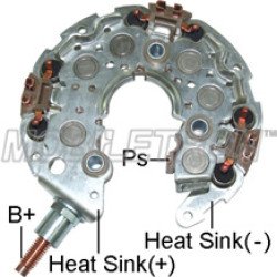Mobiletron RN-34 Alternatör Diyot Tablası (Şarj Doğrultucu Diyot Köprüsü) 117 mm