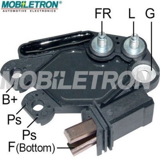 Mobiletron VR-V5120 12V Alternatör Voltaj Regülatörü (Konjektör) 14.6V Set Noktalı (Self Exciting, Soft Start)