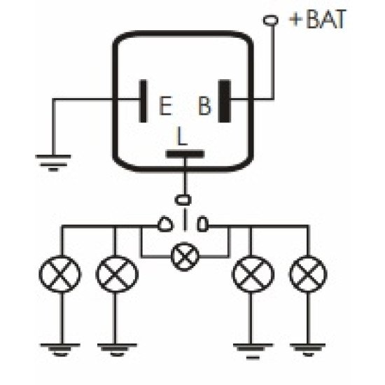 FLAŞER 12V 3 UÇLU JAPON TİP NISSAN HONDA MFL 30