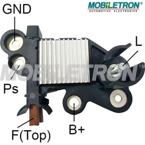 Mobiletron VR-B703 Alternatör Voltaj Regülatörü (Konjektör) 14.5 V – B-Circuit / Soft Start / Kısa Devre Koruma
