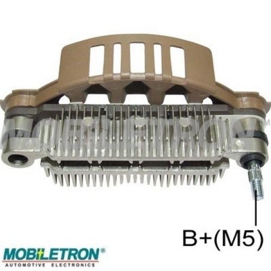 Mobiletron RM-184 Alternatör Doğrultucu (Rectifier) 100 mm Montaj Boyu – M5 Akü Pabuçlu