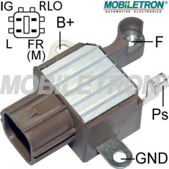 Mobiletron VR-H2005-95 Alternatör Voltaj Regülatörü (Konjektör) 14.2V (RLO-IG-L-M Terminalli, Kapasitörlü, RVC)