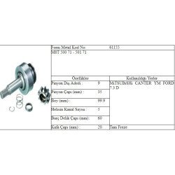 M.DİŞLİ 9 DİŞ MITSUBISHI CANTER ÇİFT TEKER 98 -