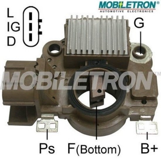 Mobiletron VR-H2009-97 Alternatör Voltaj Regülatörü 14.5V (L-IG-D Terminalli)